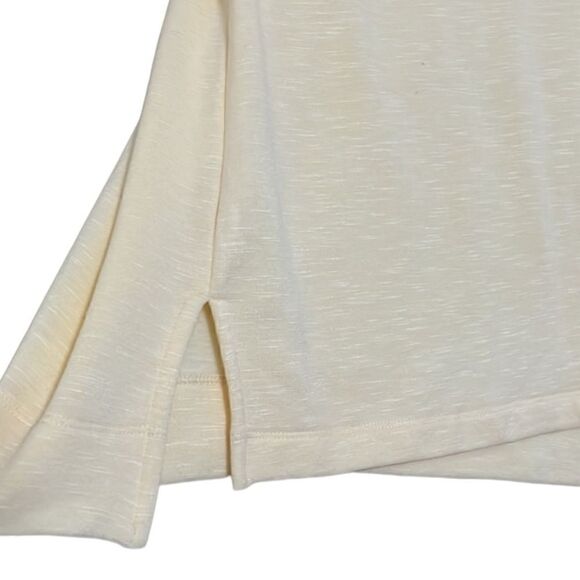 J.Jill- Women’s Butter Yellow Knit Long Sleeve Tunic Henley Button Top, XL P - Picture 6 of 11